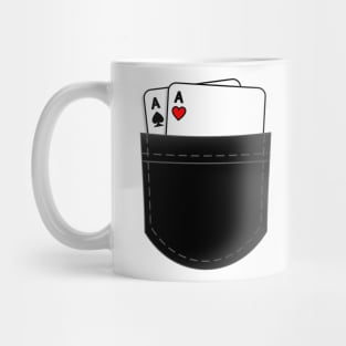 Pocket Aces (black) Mug